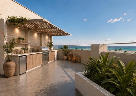Dubai Islands mit Meerblick - barbeque