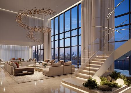 Penthouse mit komplett umlaufender Terrasse im Dubai Design District - The Edit at d3 Int-PH LV 02