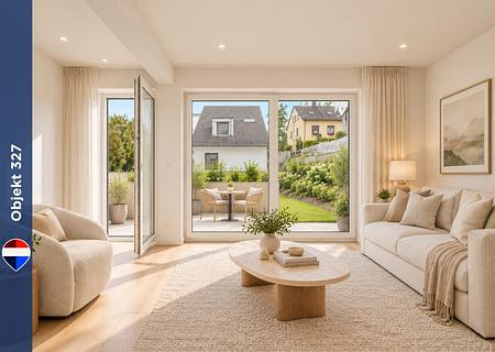 50,93 m² Neubau | Terrasse, Balkon & Stellplatz - Virtuelles Home Staging