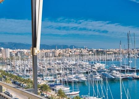 Moderne Meerblick Wohnung in Premium Lage am Paseo Maritimo in Palma zu verkaufen