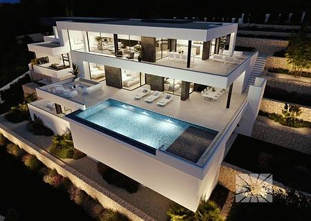 Villa Elegance - moderne Luxusvilla im Verkauf in der Wohnanlage Jazmines in Cumbre del Sol - AJ044-01