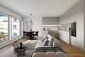 Erstbezug: Elegante 3-Zimmer-Wohnung mit Westterrasse und hochwertiger Ausstattung - Wohnbereich mit offener Küche (virtuell möbliert)