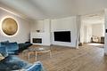 Traum-Penthouse in Schwabing - Exklusives Wohnen über den Dächern Münchens - Wohnbereich samt Kamin