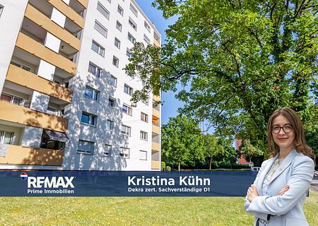 Sanierte 3-Zimmer-Wohnung mit Westbalkon, Weitblick & TG-Stellplatz – vermietete Kapitalanlage - www.remax-prime.de