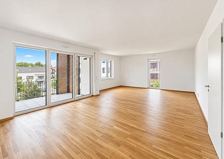 Wohnkomfort auf hohem Niveau – Großzügige 4-Zimmer-Wohnung mit zwei Balkonen - Wohnraum