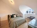Ästhetik, Raum und Licht: Exklusives Dachterrassenstadtdomizil in Bestlage - Helles Schlafzimmer (virtuell möbliert)