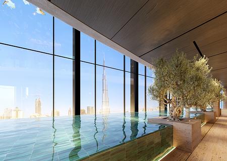 3 Schlafzimmer hoch über der Business Bay - pool view 2