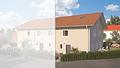 Exklusives Eckgrundstück: Lichtdurchflutetes Neubau-Reihenendhaus in Obing - Straßenansicht