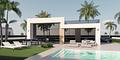 Villen mit 3 Schlafzimmern, 2 Bädern, Dachterrasse, Vorinstallation Klimaanlage und Privatpool im Condado de Alhama Golf Resort