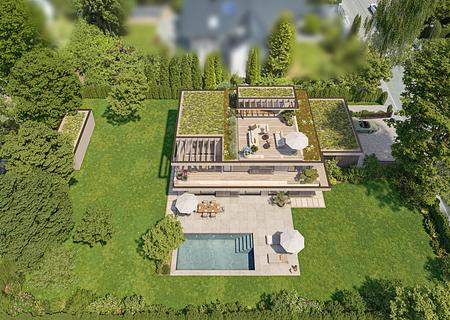 Exklusives Baugrundstück für stilvolles Wohnen auf höchstem Niveau - Möglicher Neubau, visualisiert