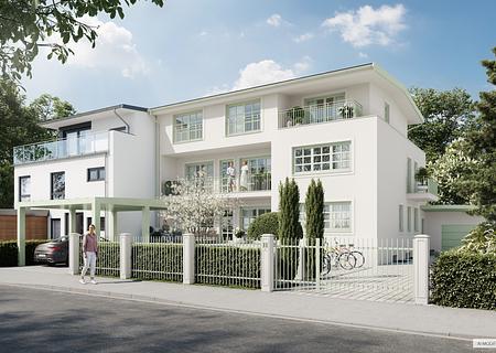 Gartenträume: Kernsanierte 4-Zimmer-Wohnung mit Südgarten im Erstbezug - Gartenwohnung in Stadtvilla (Visualisierung) 