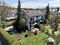 Reiheneckhaus mit großen sonnigen Grundstück in Feldkirchen-Westerham, Sofort bezugsfrei - Blick zum REH mit Baugrundstück