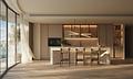 Saadiyat Island Bestlage - The Row Saadiyat - 4403_Lifestyle District_Int_3Bed-B1_Kitchen & Living Vignette 01_Warm_Final_GB
