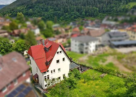 Schwarzwaldtraum: Villa mit Selbstversorgergarten für WG und Mehrgenerationen -gegen Gebot - Haus Rückansicht