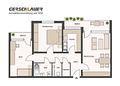 Schöne, helle 3-Zimmer-Wohnung mit Balkon in Großhadern - Grundrissplan Etagenwohnung