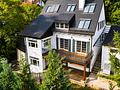 Kernsanierte Villa mit Charakter und Weitblick bis zu den Alpen - Luftansicht