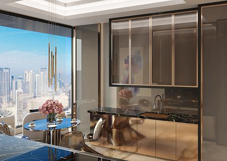 Burj Binghatti Jacob & Co. - Ruby Villa
Sky-Lounge mit Pool - 3007_3 bedroom_NF