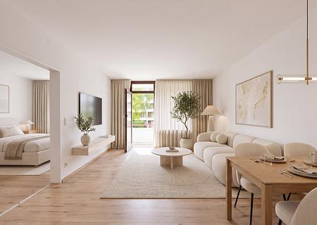Gepflegte, gut geschnittene 2-Zimmer-Wohnung mit Balkon und perfekter Infrastruktur - Ansprechende Raumaufteilung