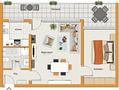 Penthouse | Dachterrasse | Top ruhig + Blick in den grünen Park | zum Neuausbau ohne Kompromisse - Grundriss