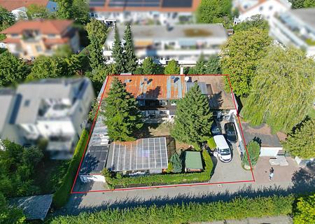 GEGEN GEBOT: Attraktives Grundstück in ruhiger zweiter Reihe mit vielseitigem Bebauungspotenzial - Luftbild