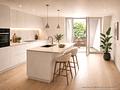 Kernsanierte 4 Zimmer Wohnung mit Loggia & Lift in prominenter Lage von Bogenhausen - Küche mit Gaube