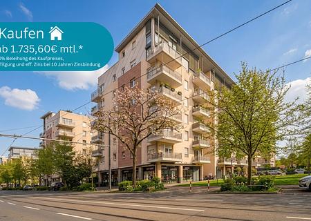 Attraktive 3-Zimmer-Wohnung mit zwei Balkonen in begehrter City-West-Lage - Außenansicht