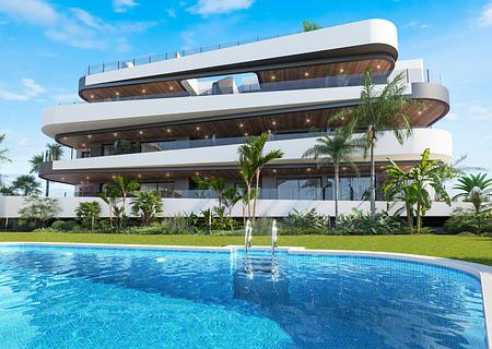 Luxuriöses Penthouse am Golfplatz mit Meerblick - PISCINA BLOQUE PEQUEÑO