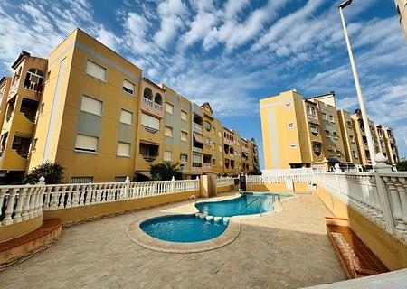 Appartement mit 1 Schlafzimmer, 1 Bad, Gemeinschaftsdachterrasse und Gemeinschaftspool nur 200 m vom Strand
