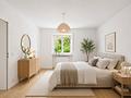 gut geschnittene, renovierte & sofort verfügbare, leere Erdgeschoßwohnung in Solln - Schlafzimmer visualisiert