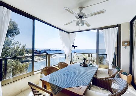Luxus in 1. Meereslinie und direkten Zugang zur Bucht! Schönes Penthouse mit Meerblick in Calvia auf Mallorca - 7
