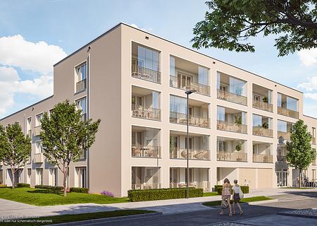 Moderne 2-Zi-Wohnung mit sep. Abstellraum, Duschbad und geschützter Süd-West-Terrasse - Illustration 1
