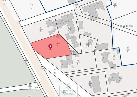 Großes Baugrundstück für EFH/ZFH in Loxstedt-Hahnenknoop - Lageplan