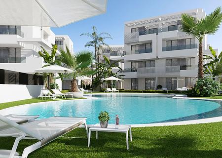 Attraktive Wohnungen mit 2 Schlafzimmern,  2 Bädern und Gemeinschaftspool in wunderschöner Anlage