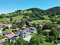 Exklusive Neubauwohnung mit traumhaftem Süd- & Westpanoramabalkon am Schliersee - Vogelperspektive Stand 07.26