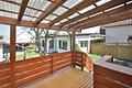 Birkenfeld: Kleine Doppelhaushälfte mit großer Werkstatt, Garage und Garten - überdachte Terrasse