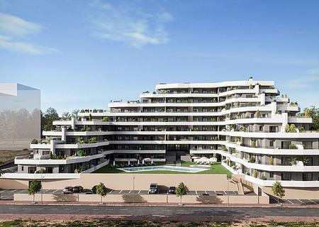 Moderne Wohnungen mit 2 Schlafzimmern, 2 Badezimmern, großer Terrasse, Kfz-Stellplatz und Gemeinschaftspool