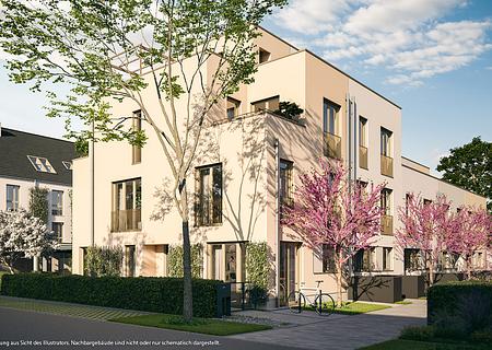 Real geteiltes 4-Zi-RMH mit 2 Terrassen und exklusiver Dachterrasse in Süd-West-Ausrichtung - Illustration 1