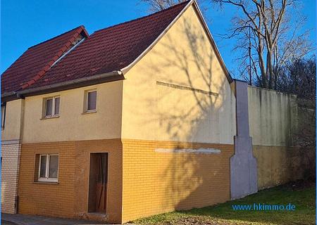 Sehr preiswertes EFH in Mansfeld - Kauf über ZV - EFH in Mansfeld -Straßenansicht
