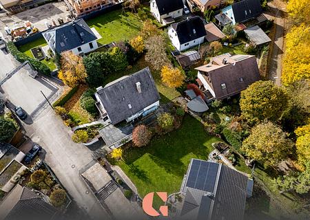 Grundstück für Einfamilienhaus/Doppelhaus - Luftbild