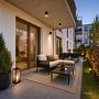 Sofort einziehen - mitten im Grünen: Phantastische 3,5-Zimmer-Gartenwohnung mit Lechblick - Terrasse (KI-Staging) 
