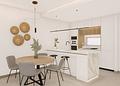 Appartements mit 2 Schlafzimmern, 2 Bädern, Klimaanlage, Einbauküchen mit Elektrogeräten, Tiefgaragenstellplatz, Gemeinschaftspool und Spa