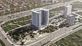 Boulevard Heights - Dubailand - 3 Zimmer mit Pool auf dem Balkon - cam01-aerialview copy