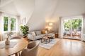 Im Dachgeschoss: Charmante 2-Zimmer-Wohnung mit Dachterrasse in ruhiger Lage - Wohnzimmer (visualisiert)
