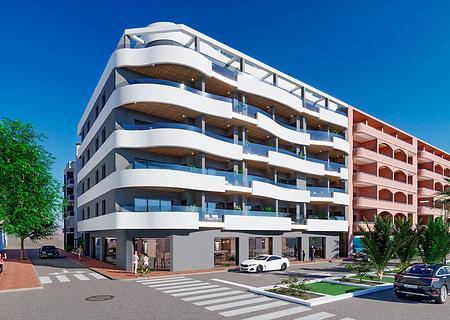 Appartements mit 2 Schlafzimmern, 2 Bädern und Gemeinschaftspool nur ca. 250 m vom Strand von Los Locos