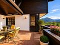 Zuhause mit Alpenpanorama – Zweitwohnsitz & Ferienwohnung mit attraktiven Mieteinnahmen! - Terrasse im OG
