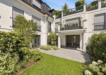 Am Isarhochufer: ruhige sonnige Gartenwohnung in Harlachinger Bestlage - Sonnige Gartenwohnung
