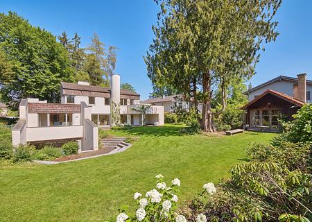 Architektenhaus mit Bürotrakt und charmantem Garten-Refugium in Gautinger Bestlage - Immobilie in Bestlage