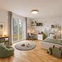 Sofort einziehen - mitten im Grünen: Phantastische 3,5-Zimmer-Gartenwohnung mit Lechblick - Kinderzimmer (KI-Staging)