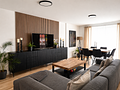 Modernes Zweifamilienhaus mit großem Garten in Stein a. d. Traun - Wohnzimmer OG