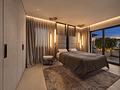 Außergewöhnliches Design-Penthouse mit großer Dachterrasse - Whirlpool  & bis zu 3 TG-Plätzen - Masterschlafzimmer Abend